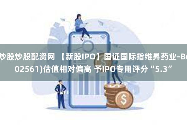 炒股炒股配资网 【新股IPO】国证国际指维昇药业-B(02561)估值相对偏高 予IPO专用评分“5.3”