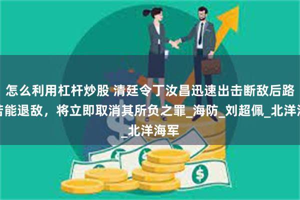 怎么利用杠杆炒股 清廷令丁汝昌迅速出击断敌后路，若能退敌，将立即取消其所负之罪_海防_刘超佩_北洋海军